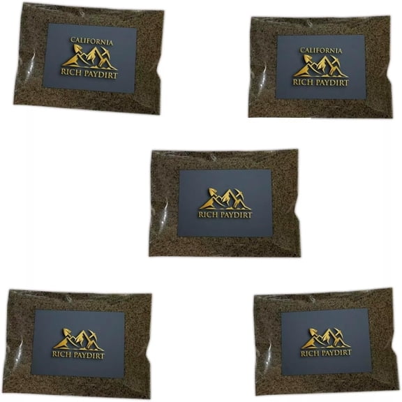 Bundle Paydirt Bags Guaranteed Rich Gold Panning Paydirt | 5 Bags Gold Hunt