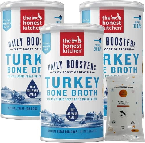 Bundle Set (3) Daily Boosters Instant Turkey Bone Broth With Turmeric ...