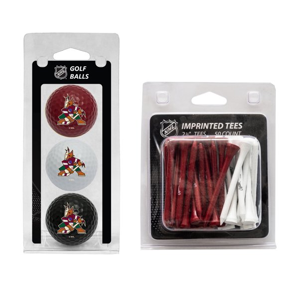 Bundle Team Golf 15199 Phoenix Coyotes 3 Ball Golf and 50 Golf Tee