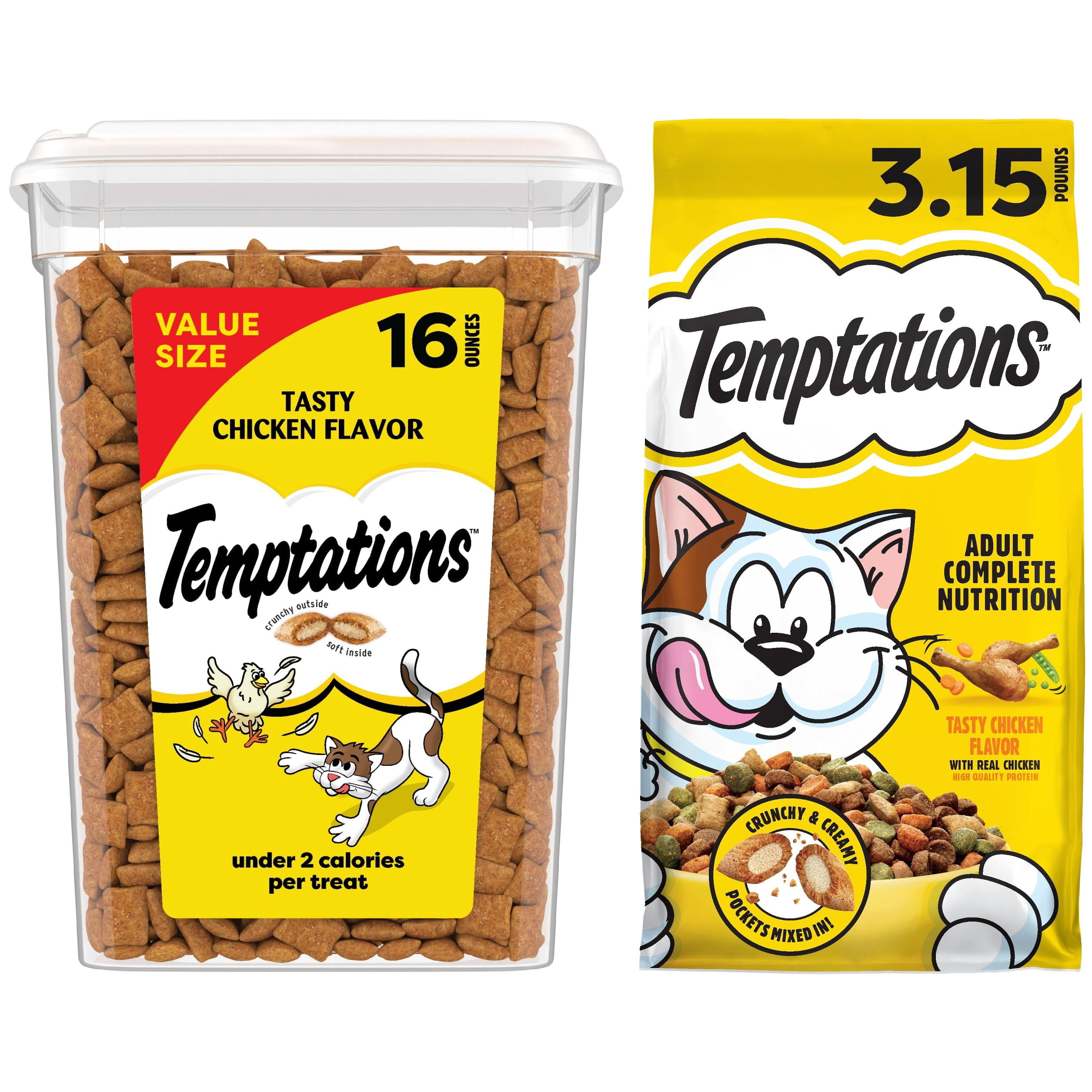 Bundle: Temptations Tasty Chicken Flavor 3.15 lb Dry Cat Food