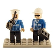 Bundle of 2 |Brictek Mini-Figurines (2 pcs Police & 3 pcs Navy Sets)