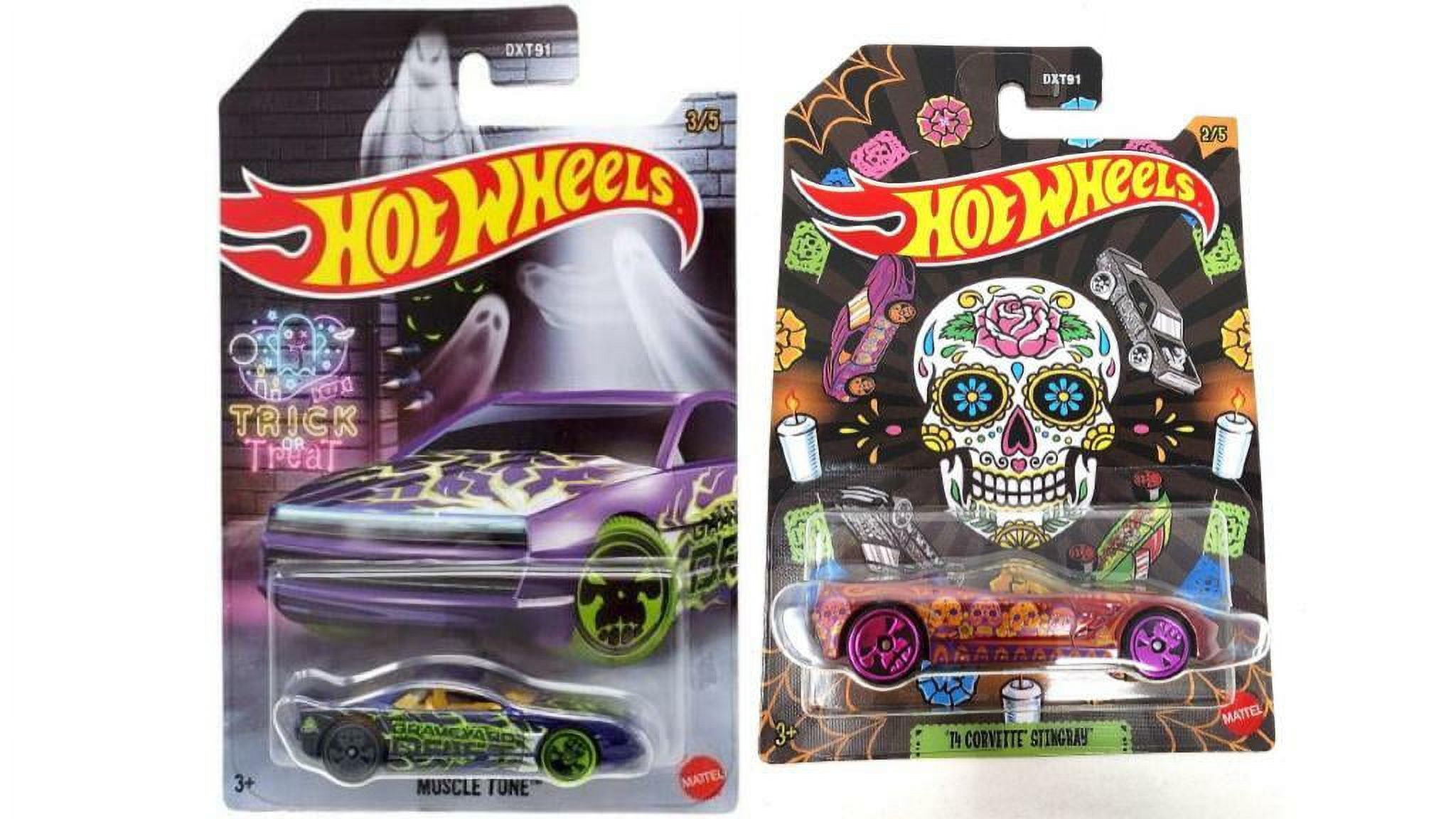 Bundle of 2 | Hot Wheels Halloween Theme 1:64 Die-Cast Cars | Muscle ...