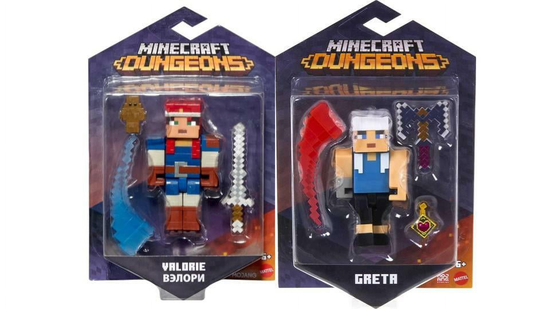 Bundle of 2 Minecraft Dungeons Action Figure (Valorie & Greta