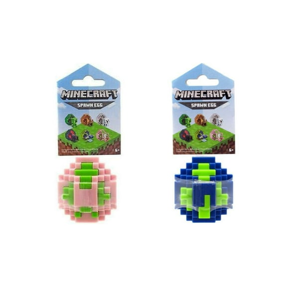 Bundle of 2 - Minecraft Spawn Egg Mini Figure |Zombie Pigman + Phantom
