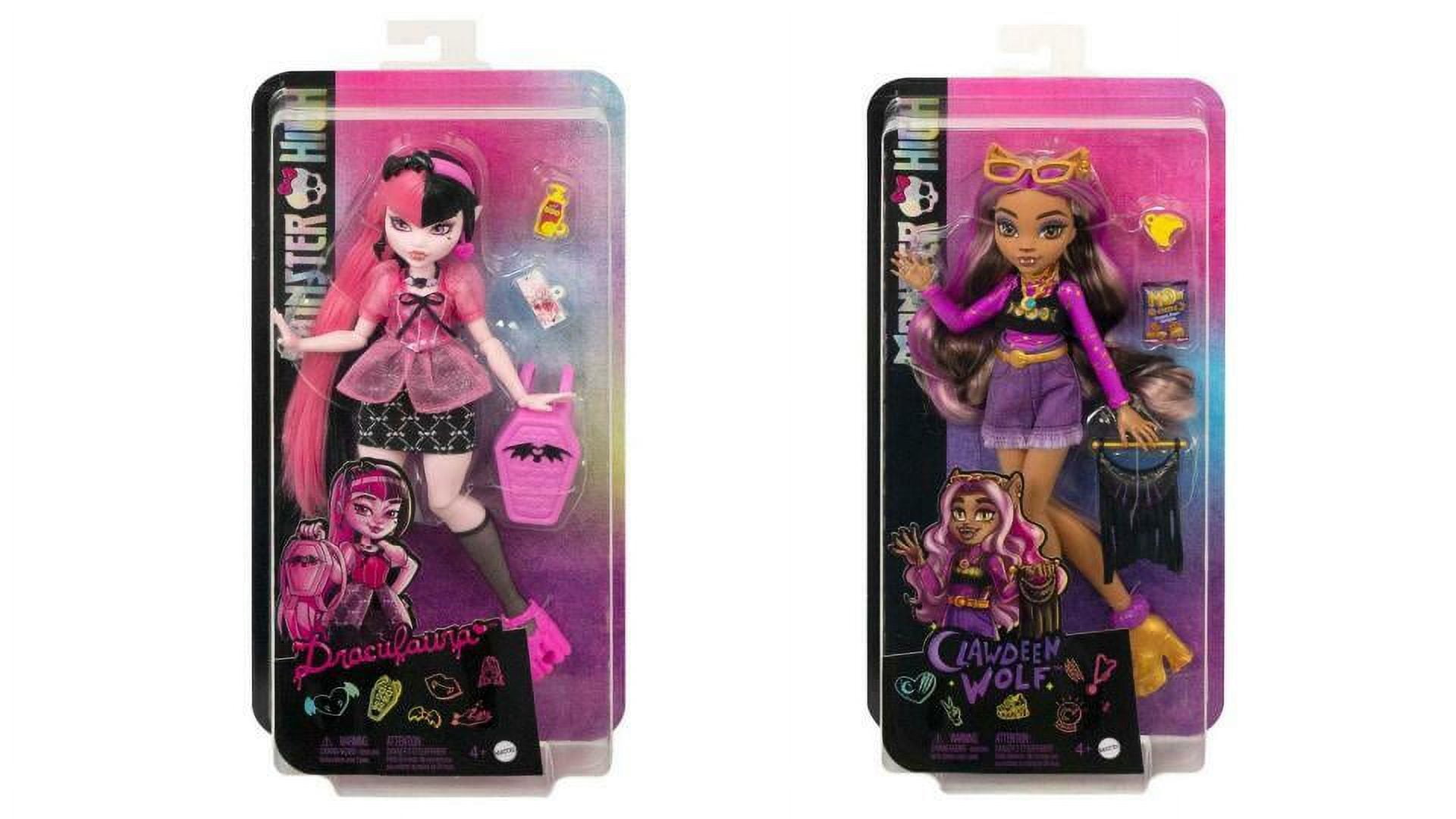 Bonecas Monster High: Draculaura, Clawdeen, Frankie e mais