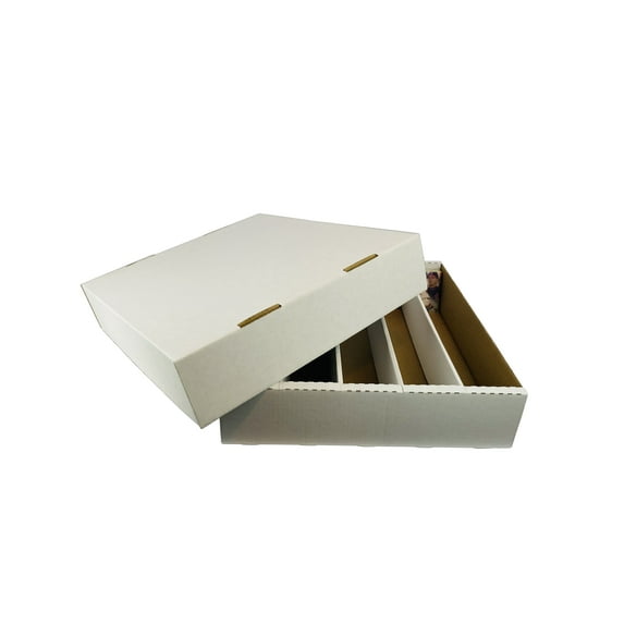 Bundle of 25 - 5000ct 5-Row Cardboard Trading Baseball Gaming Card Storage Boxes