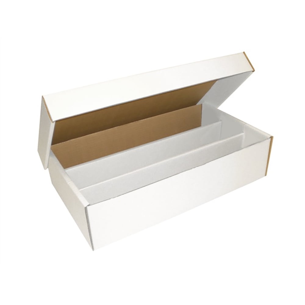 Bundle of 10 Magazine Cardboard Storage Boxes - WHITE without Graphics by  Max Pro Collecting Supplies