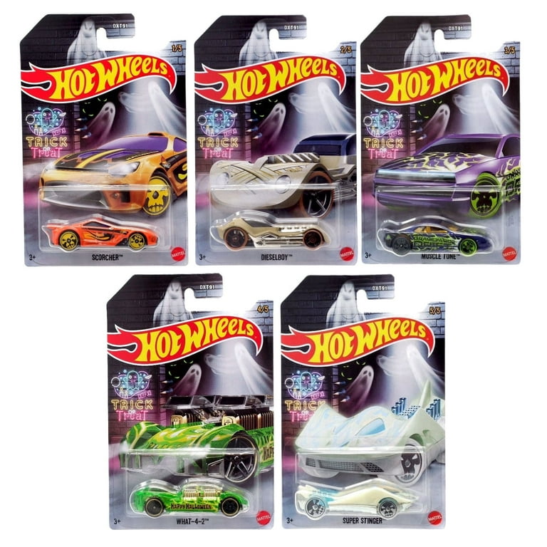 Hot Wheels Mattel 2022 Halloween Die‑Cast 5‑Vehicle Collector's