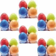Bundle of 6 Packs - Yoobi Egg-Shaped Non-Toxic Color Washable Sidewalk Chalks 4 Pack