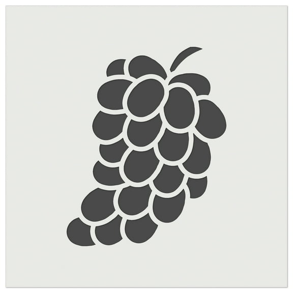 Bundle of Grapes Fruit Solid DIY Cookie Wall Craft Stencil - 5.5 Inch