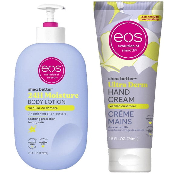 Bundle of eos Shea Butter Lotion & Hand Cream, Vanilla Cashmere, for Dryness