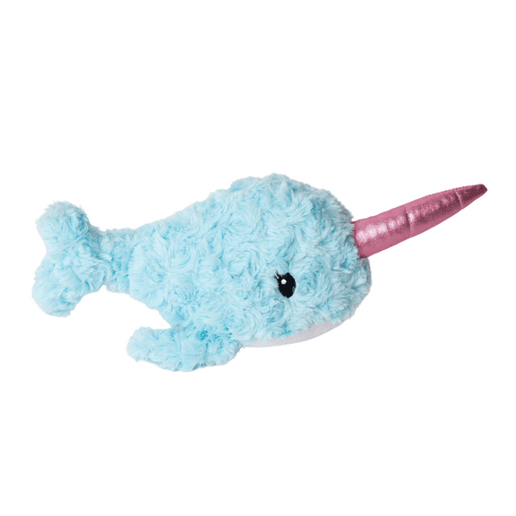 Bundle x Joy Dreamy Narwhal Plush for Dogs with Squeaker, Crinkle and Softness for Added Joy