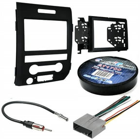 AT Bundle116 Car Stereo Installation Kit Compatible with Ford F150 2009 2012 In-Dash Mounting Kit, Antenna, and Harness for Double Din Radio Receivers