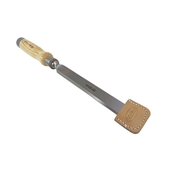 Bundle286/285EG25 1 Inch Timber Framing Chisel with Beveled Edges and Leather Edge Guard 15-1/2 Inches Overall Length$$Tools & Hardware Other