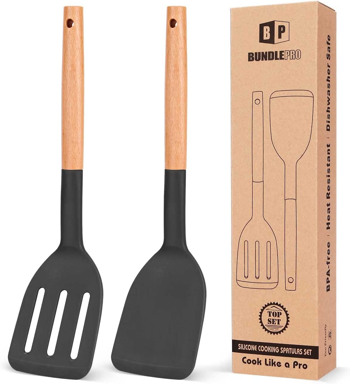 https://i5.walmartimages.com/seo/Bundlepro-2-Packs-Silicone-Cooking-Spatulas-Solid-Slotted-Turners-with-Wooden-Short-Handle-Black_4717fd5c-6f47-4bc7-89e8-90edc02b7c1c.928a62f4a3f5d11968d9cbf505416888.jpeg