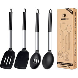 The Pioneer Woman 10-Piece Silicone and Acacia Wood Handle Cooking Utensils  Set, Blue