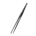 thumbnail image 1 of Bundlepro 10'' Professional Square Head Stainless Steel Fine Kitchen Cooking Tweezers Tong, Black, 1 of 6