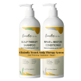 thumbnail image 1 of Bundles & Bits Scalp Therapy Shampoo & Repair + Restore Conditioner Set for Women & Men – Anti-Thinning Hair Growth System with Biotin, Rosemary, Rice Water & Caffeine – Sulfate Free, 1 of 7