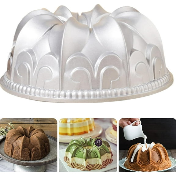 Bundt Pan for Baking: Die Cast Aluminum Bundt Cake Pan, 9.4Inch Nonstick Fluted Heavy Duty Tube Pan Baking MoldPerfect for Fluted Cakes, Jello, Gelatin, Flan, Marissa, Easy Release (MG07)