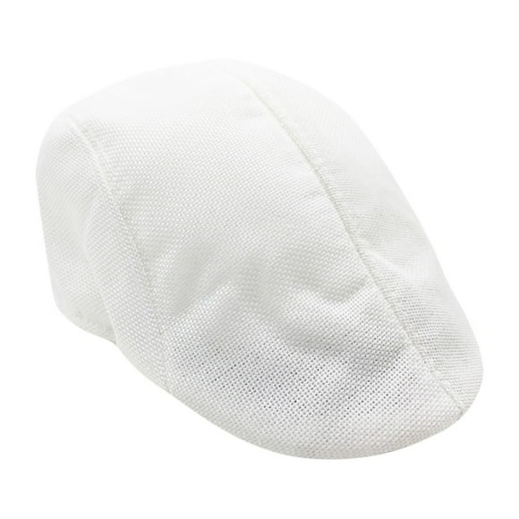 Bunenne Baseball Cap Sun Hats for Women Newsboy Caps for Men Cap Beret Visor Flat Sport Breathable Running Sunhat Men Mesh Casual Hat Summer Caps Peaked Cap Flat Cap for Men White One Size