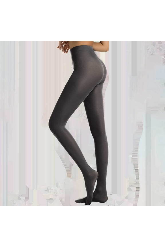 Leggings for Women Pantyhose for Women Semi Opaque Girls Leggings Solid Color Footed Pantyhose Tights Panty Hose Women's Gray XL