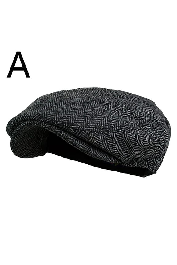 Newsboy Cap for Men Irish Hat Scally Cap for Men Women Soft Plaid Hats Casul Breathable Winter Warm Comfort Beret Hats Baseball Cap A One Size