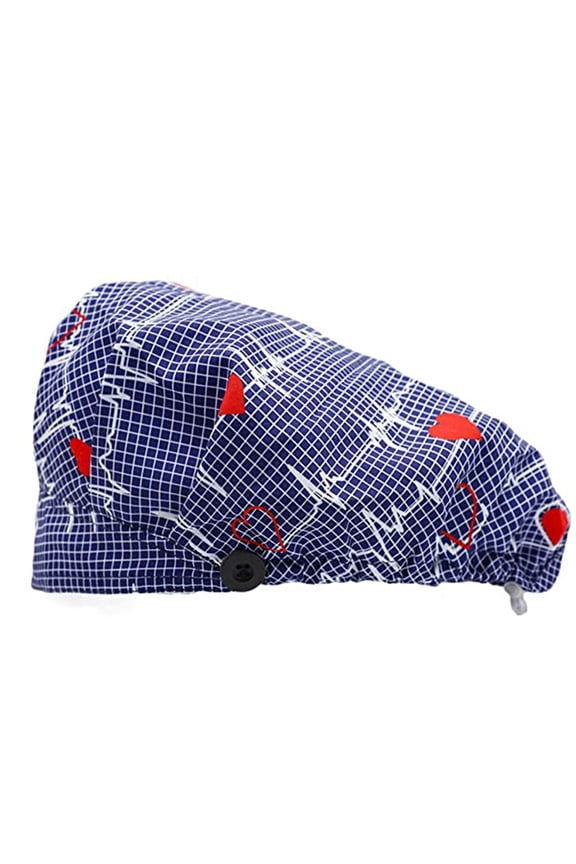 Nurse Hats Nurse Caps for Women Surgical Caps for Women Adjustable Print Hat Leisure Yashmak Stand-ear Nursing Hats for Women Scrub Caps B One Size