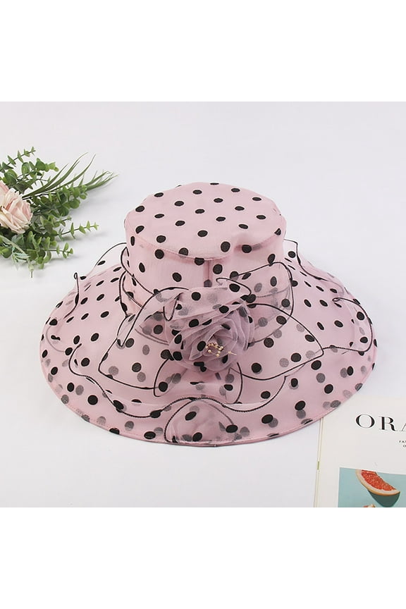 Sun Hats for Women Beach Hats for Women Womens Summer Hats Church Dress Hat Fascinators Bridal Tea Wedding Hat Wide Brim Hat Derby Hats Fedora Hats Kentucky Derby Hats for Women Pink M