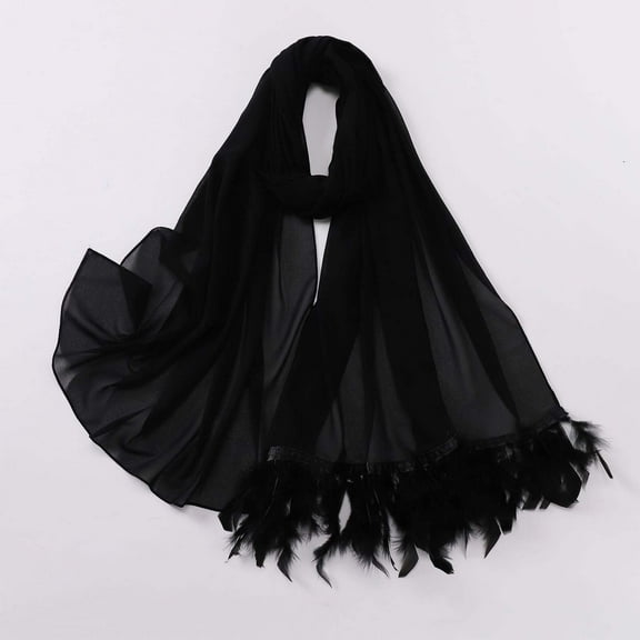 Bunenne Turbans for Women Head Wraps for Women Jersey Hijab for Women's Solid Color Crinkled Hat with Muslim Ethnic Hijab Womens Head Wraps Head Bands for Women's Hair Black A