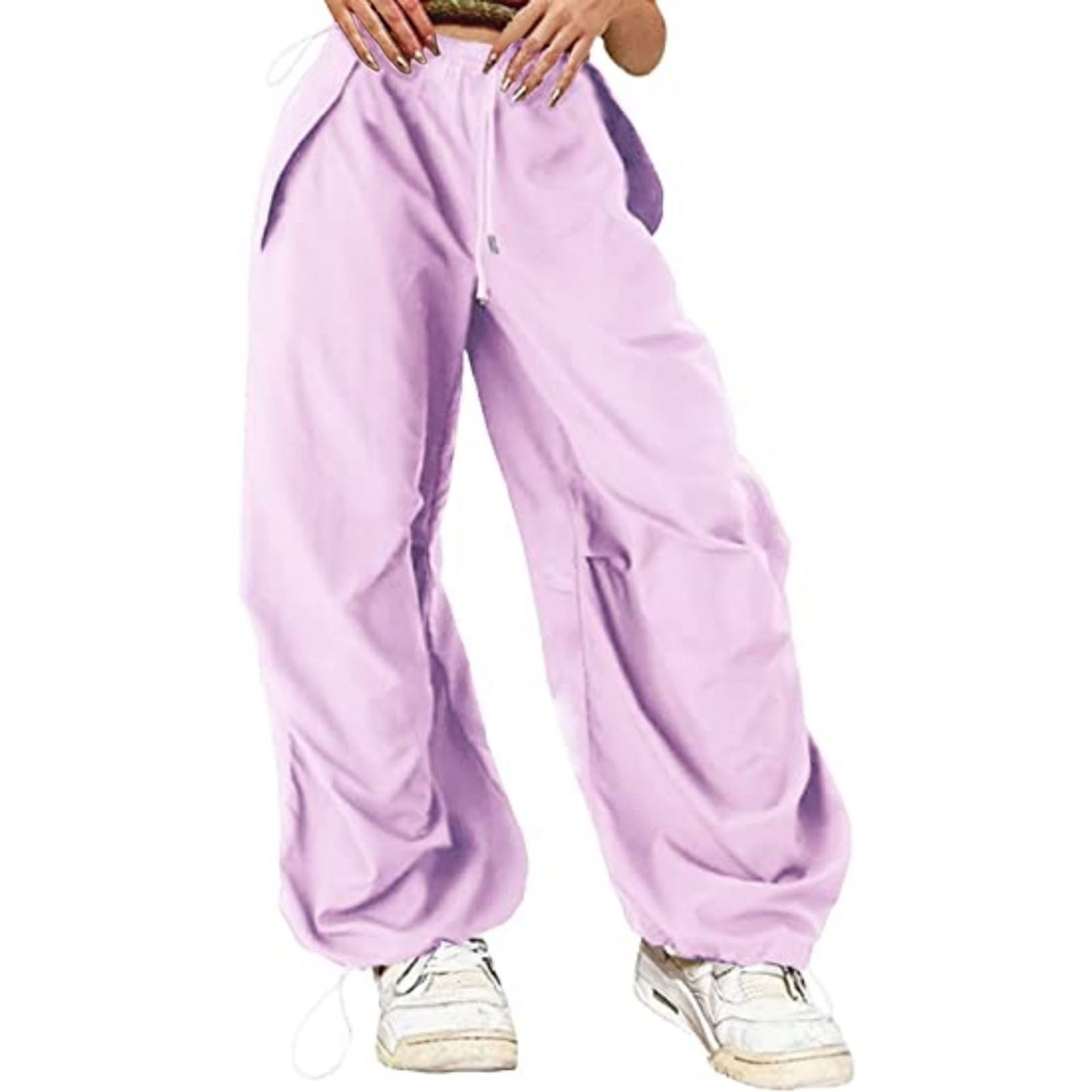 Womens Parachute Pants Wide Leg Baggy Pants Y2K Bhutan