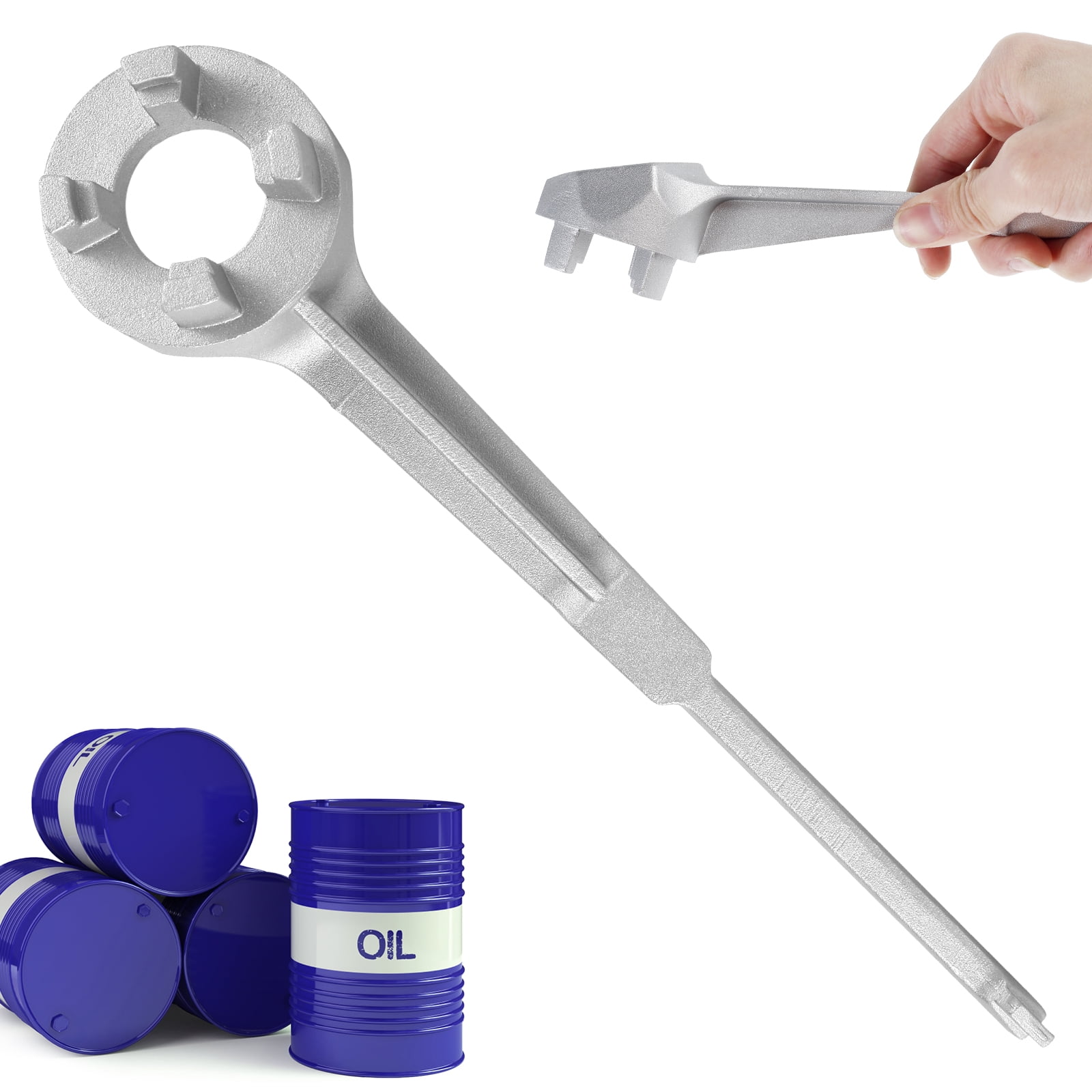 Bung Wrench Aluminum Drum Wrench Sturdy Barrel Opening Wrench Hand Tool