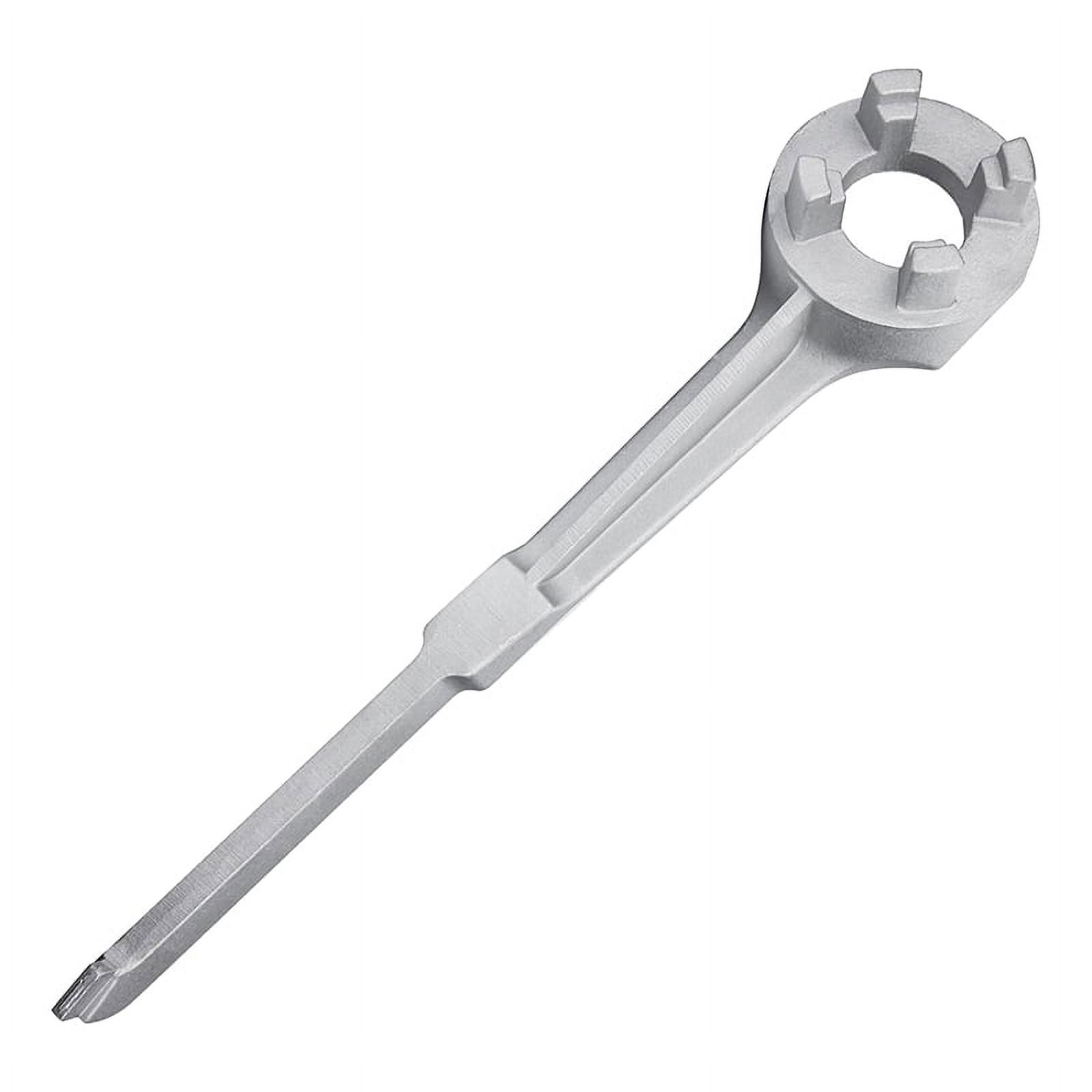 Bung Wrench, Drum Wrench Aluminum Barrel Opener Tool for 10 15 20 30 50 55 Gallon , Fits 2 and 3/4 inch Bung - image 1 of 8