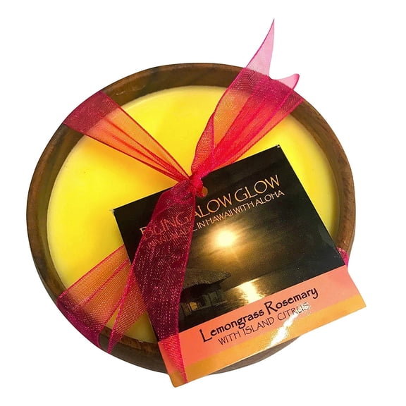 Bungalow Glow Hawaii Poi Bowl Tropical Scented Soy Candle (Choose)