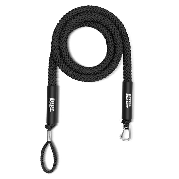 Bungee Anchor Rope, Elastic Snubber Anchor Line, 7 ft to 14 ft Stretch, Black, for Boats and Anchors
