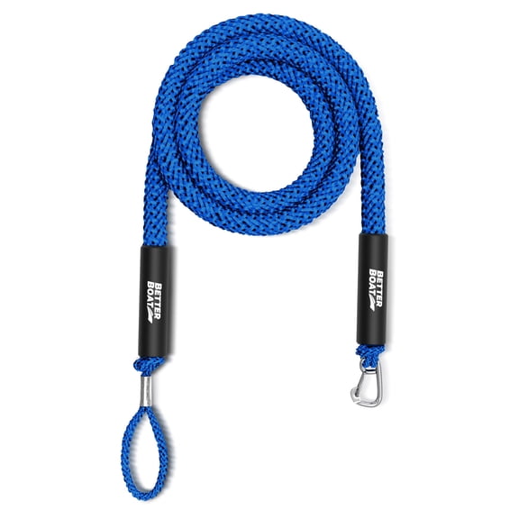 Bungee Anchor Rope, Elastic Snubber Anchor Line, 7 ft to 14 ft Stretch, Blue, for Boats and Anchors
