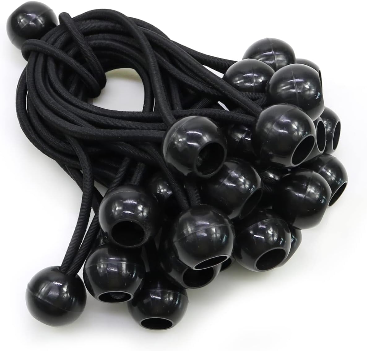 Bungee Balls 6 inch 25pcs Ball Bungee Cord Canopy Tarp Tie Downs for Both Indoor and Outdoor