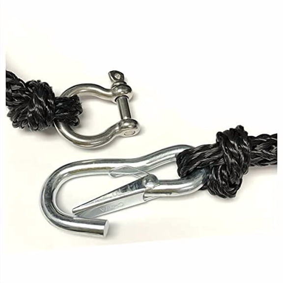 Bungee Black Boat Anchor Line (7' - 22')