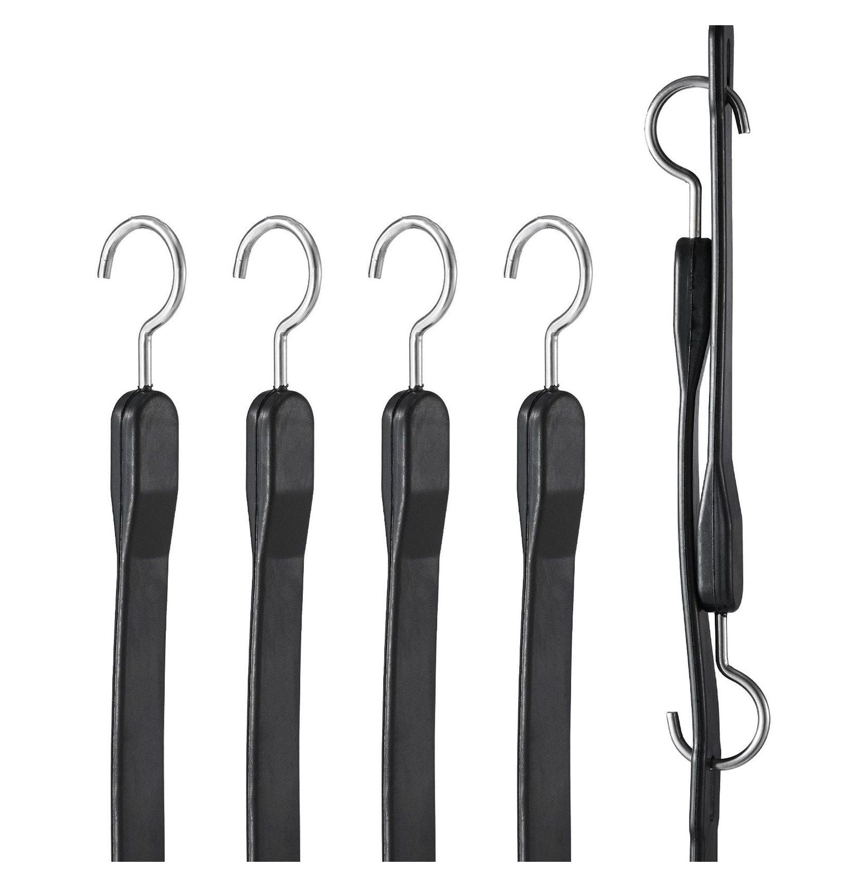 Bungee Cord 4-Pack 40 Inch, 20mm Heavy Duty Stretch Straps with Hooks - Secure Cargo, Storage, & Transport - Outdoor Gear & Home Organization