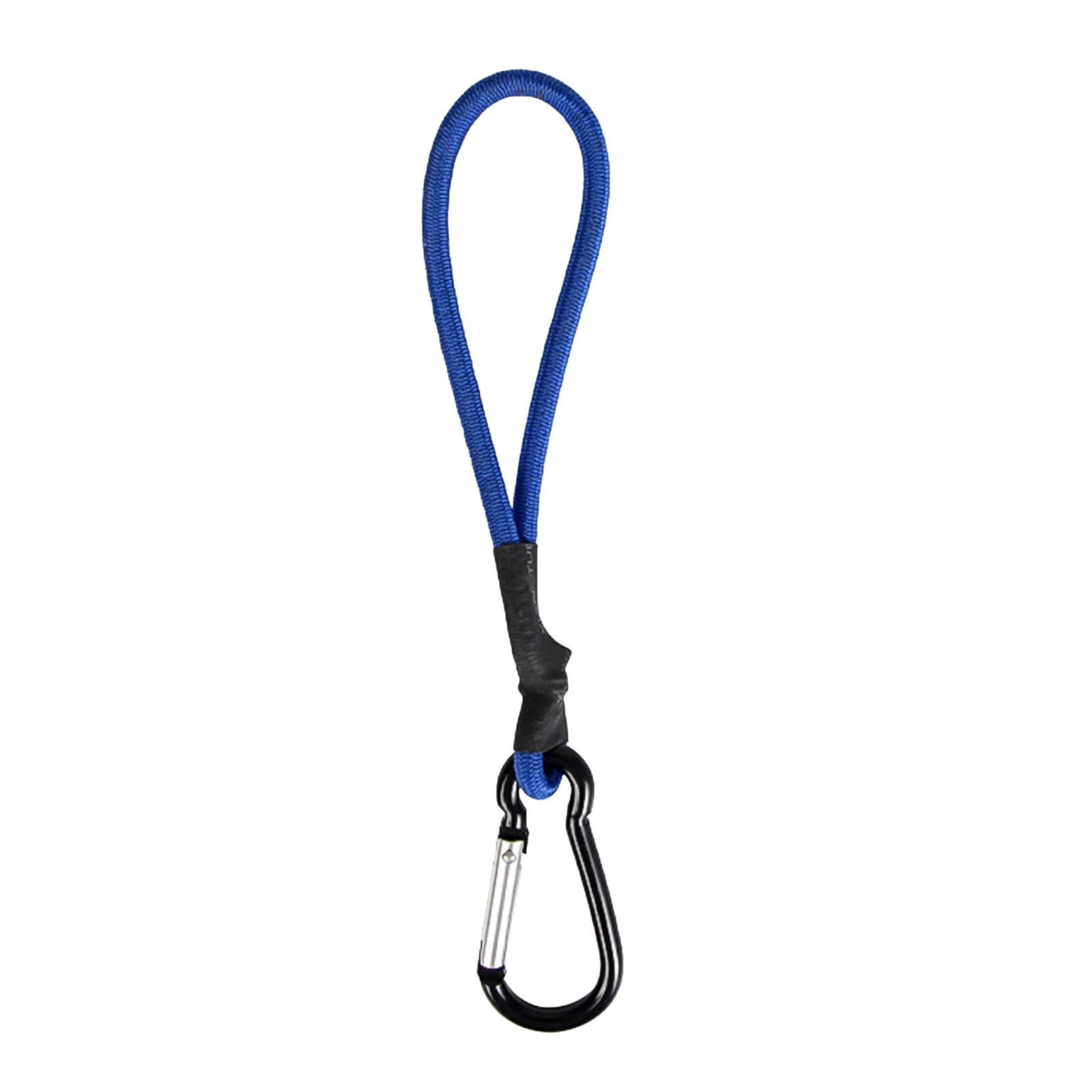 Bungee Cord with Carabiner Hook Bungee Strap for Tarpaulin Wire Racks Tents  Blue 