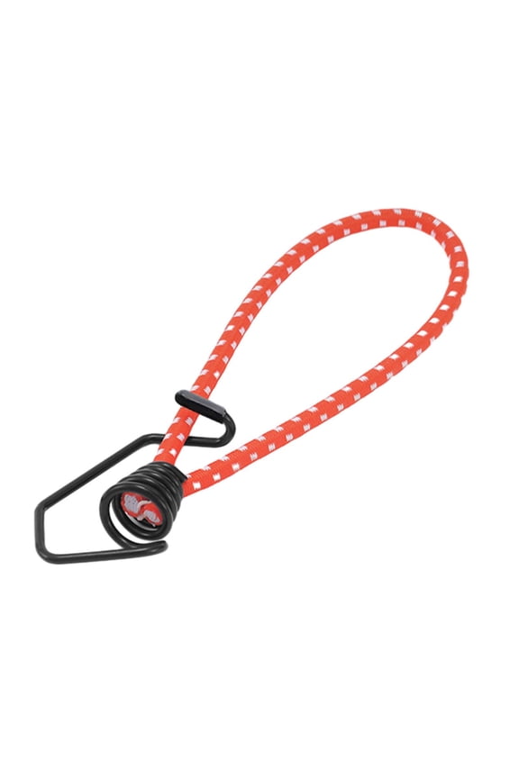 Bungee Cord with Hook Bungee Strap Elastic Rope Metal Shock Cord Hook Bungee Canopy Ties for Tarpaulins Tarps Banners Tents Red