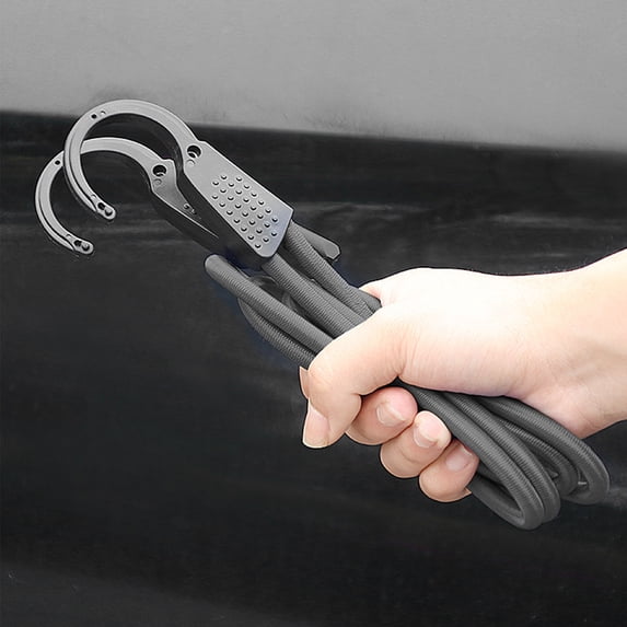 Bungee Cords with Hooks,Heavy Duty Adjustable Tie Down Rope with Hook and Ratchet Buckle for Trunk Security, Ideal For Securing, Transporting and Preventing Shifts