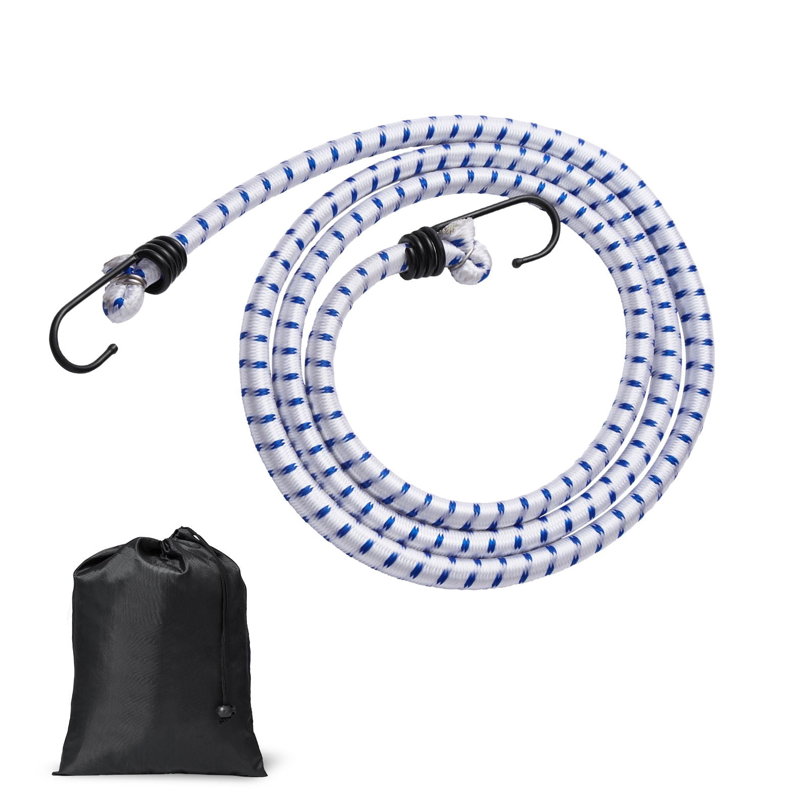 Bungee Cords Set Heavy-Duty Elastic Straps Weather Resistant High-Strength Hooks for Home Outdoor Use