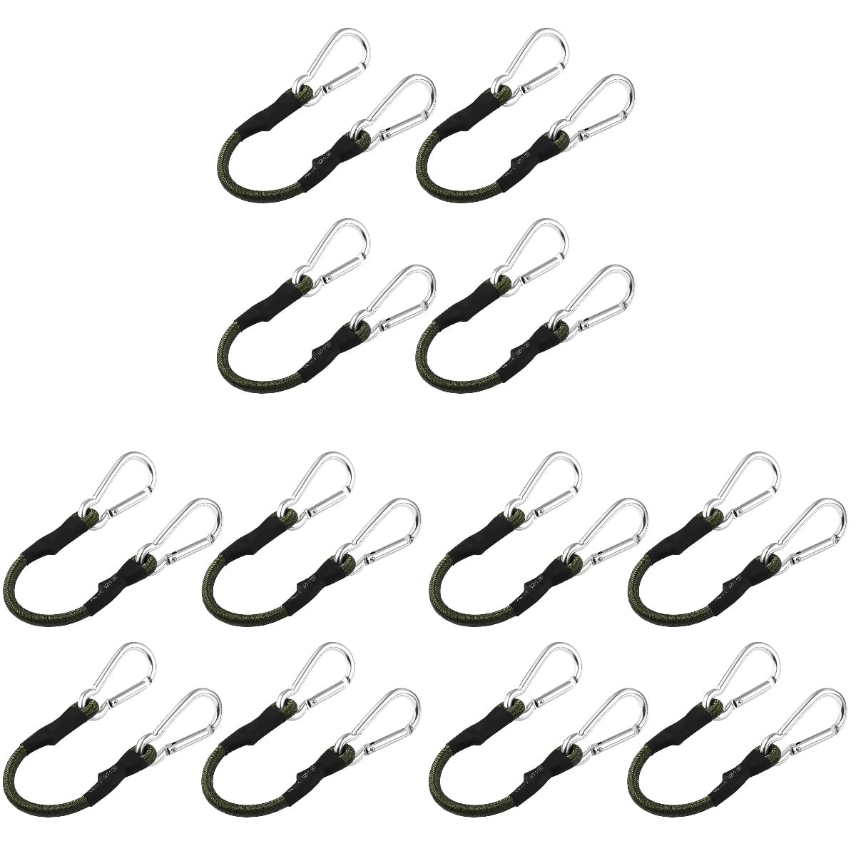 Bungee Cords with Carabiner Hooks Outdoor Clotheslines Heavy Duty