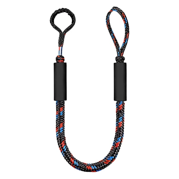 Bungee Dock Line 2 Feet Heavy Duty PE Material Elastic Boat Mooring Rope with Shock Absorption for Pontoon PWC and Yacht Docking Shore Tie Down Marine Accessories