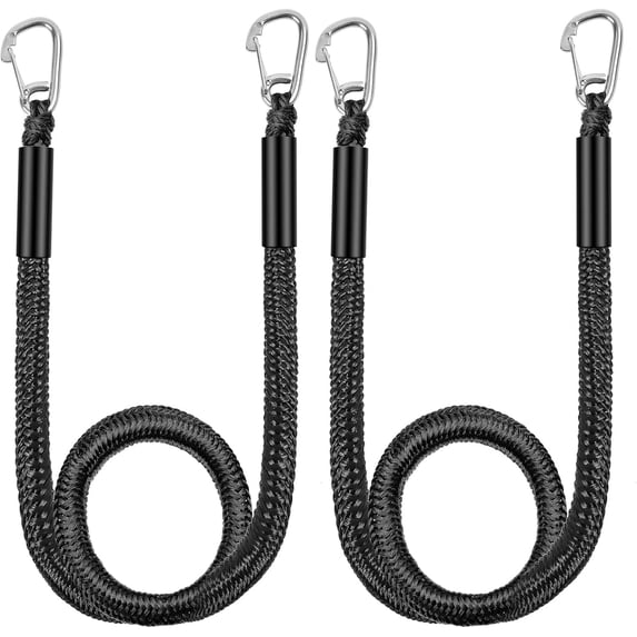 Bungee Dock Lines, 4 Feet Bungee Shock Cords Bungee Docking Rope ...