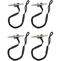 Bungee Dock Lines - Boat Accessories - 4 Feet Shock Cords Docking Rope Mooring Rope for PWC,Jet ski,Pontoon,Kayak,Canoe,Power Boat,Watercraft