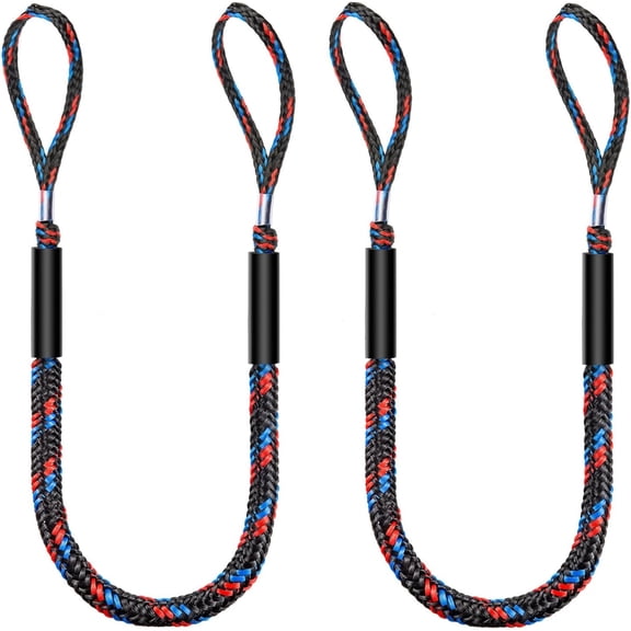 Bungee Dock Lines for Boats, Quick Connect No Knots, Shock Absorbing Mooring Lines, Boating Gifts for Men, Boat Accessories for Pontoon, Bass Boat, Jet Ski