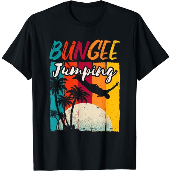 Bungee Jumping | Island Palm Trees | Extreme Sports T-Shirt