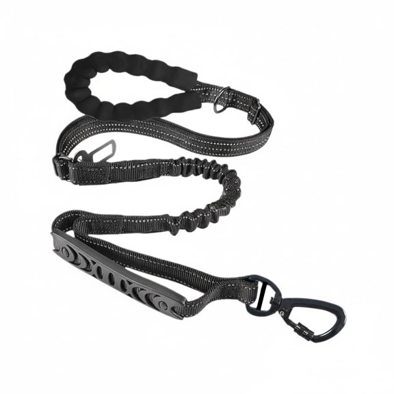 Bungee Leash for Large Dogs That Pull, No Pull Shock Absorbing Dog Leash, Heavy Duty 6.2 FT Tangleblack