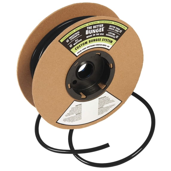 Bungee Rope, Black, 50 ft. L, 1/4 in D CA2